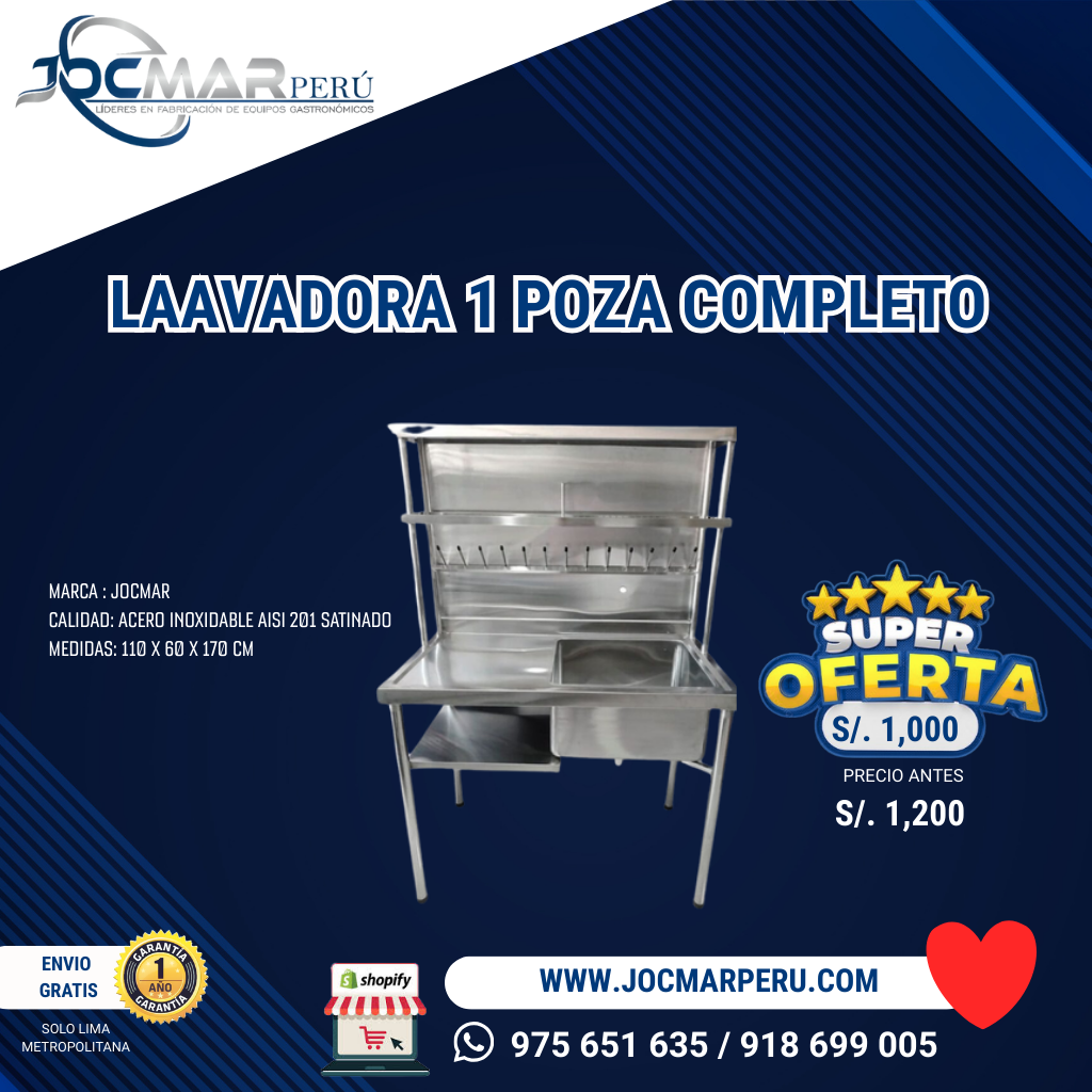 LAVADERO 1 POZA COMPLETO