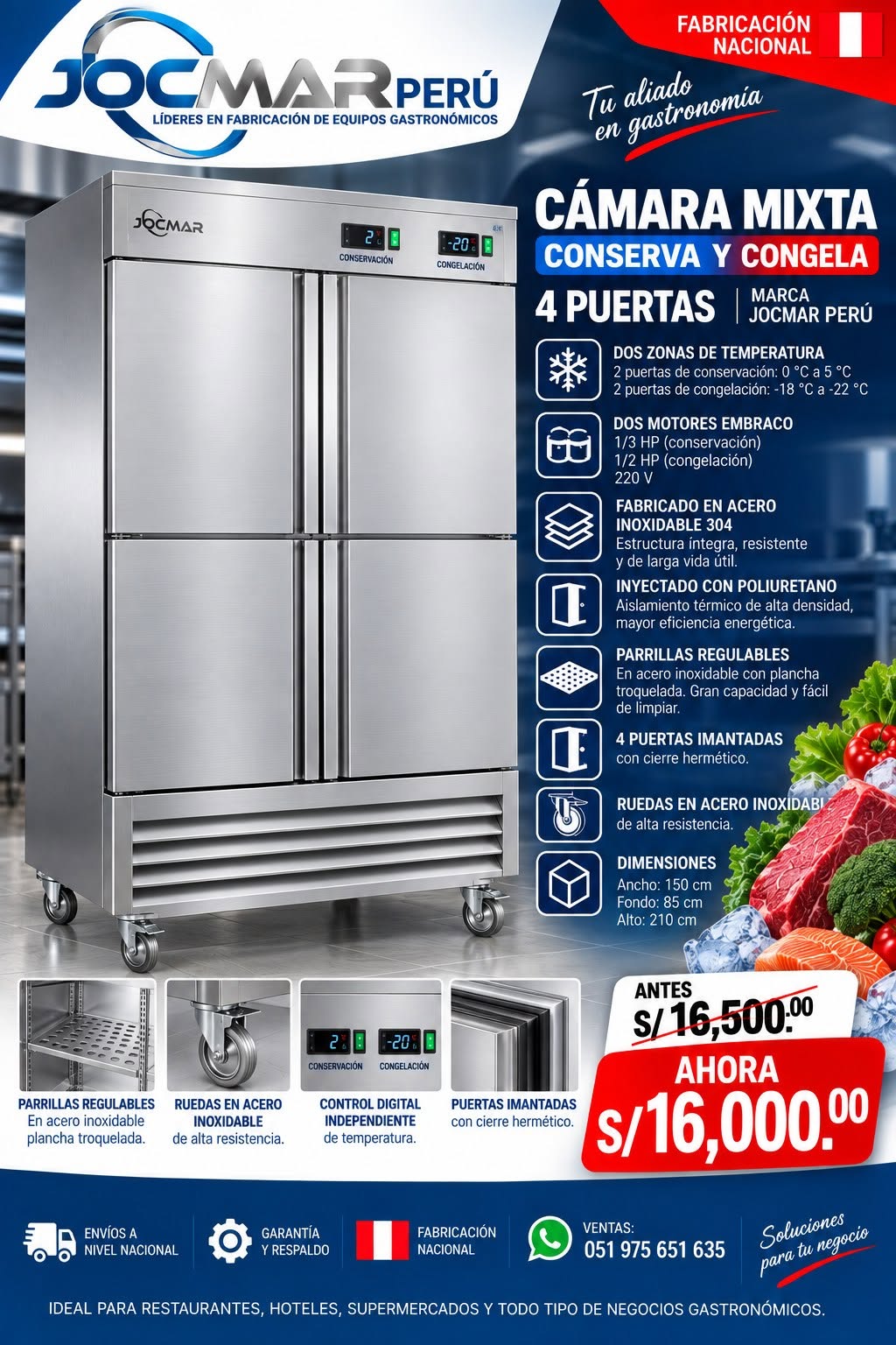 CÁMARA MIXTA JOCMAR PERÚ – 4 PUERTAS