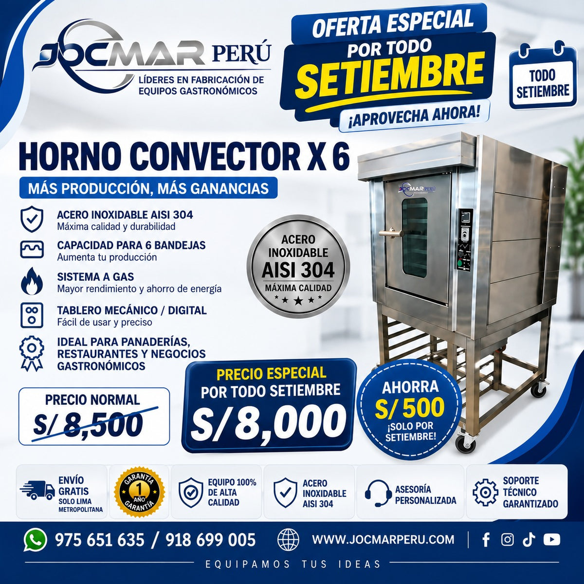 HORNO CONVECTOR X 6