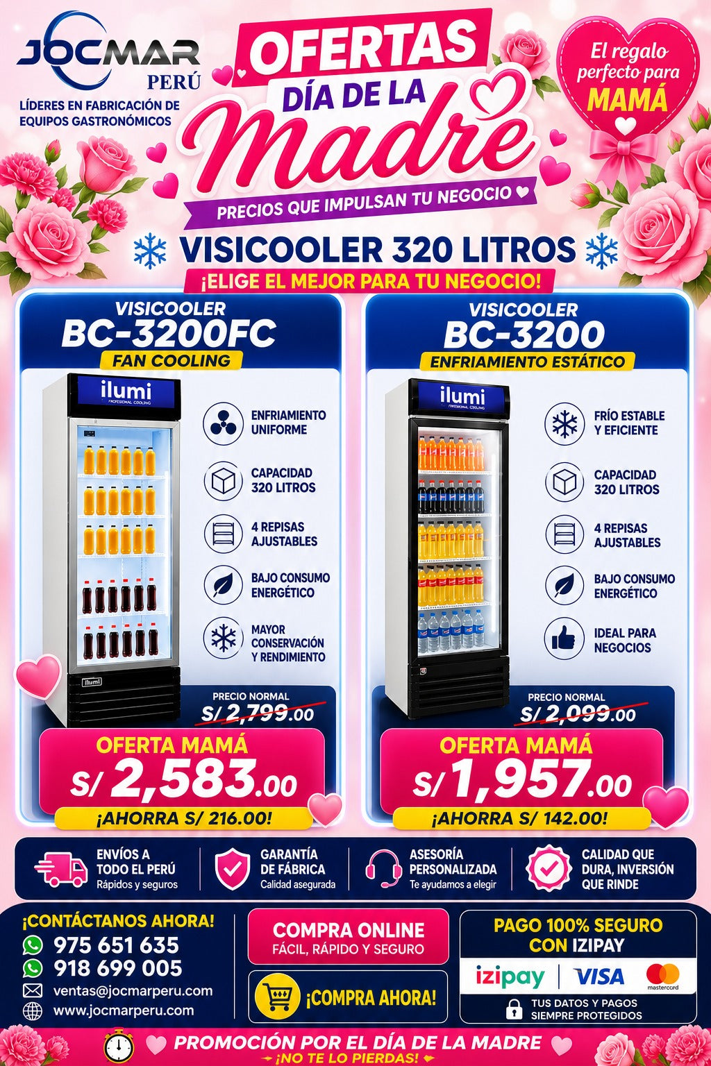VISICOOLER BC-3200FC (FAN COOLING)