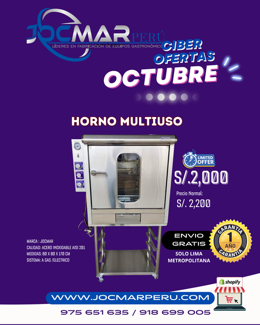 HORNO MULTIUSO AISI 201