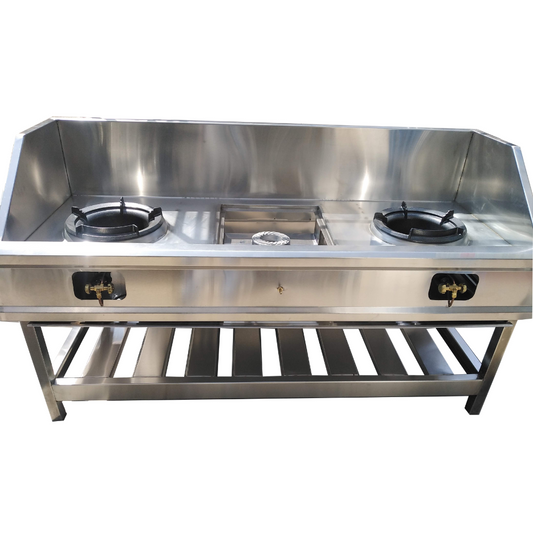COCINA CHIFERA 2 WOK + HORNILLA