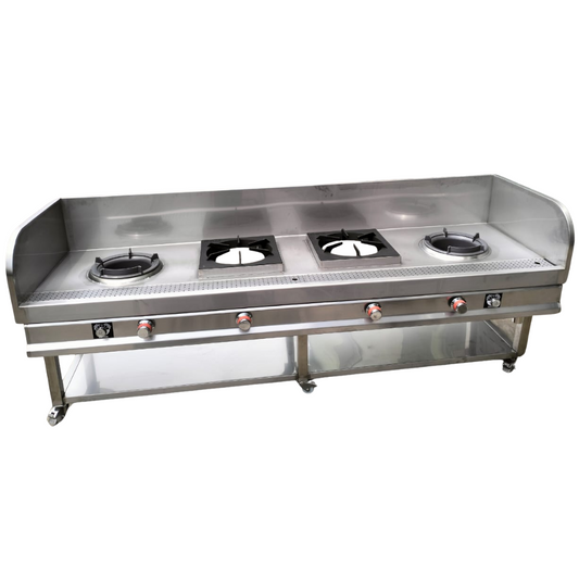 COCINA CHIFERA 2 WOK + 2 HORNILLAS