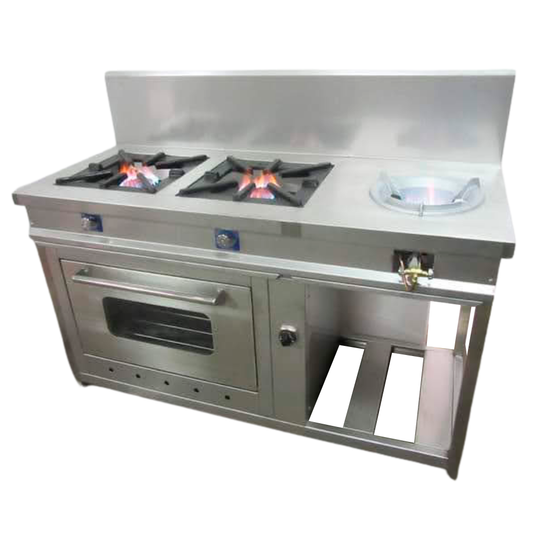 COCINA CHIFERA 1 WOK + 2 HORNILLAS + 1 HORNO