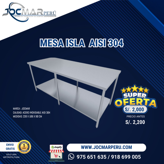 MESA ISLA AISI 304