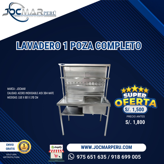 LAVADERO 1 POZA COMPLETO