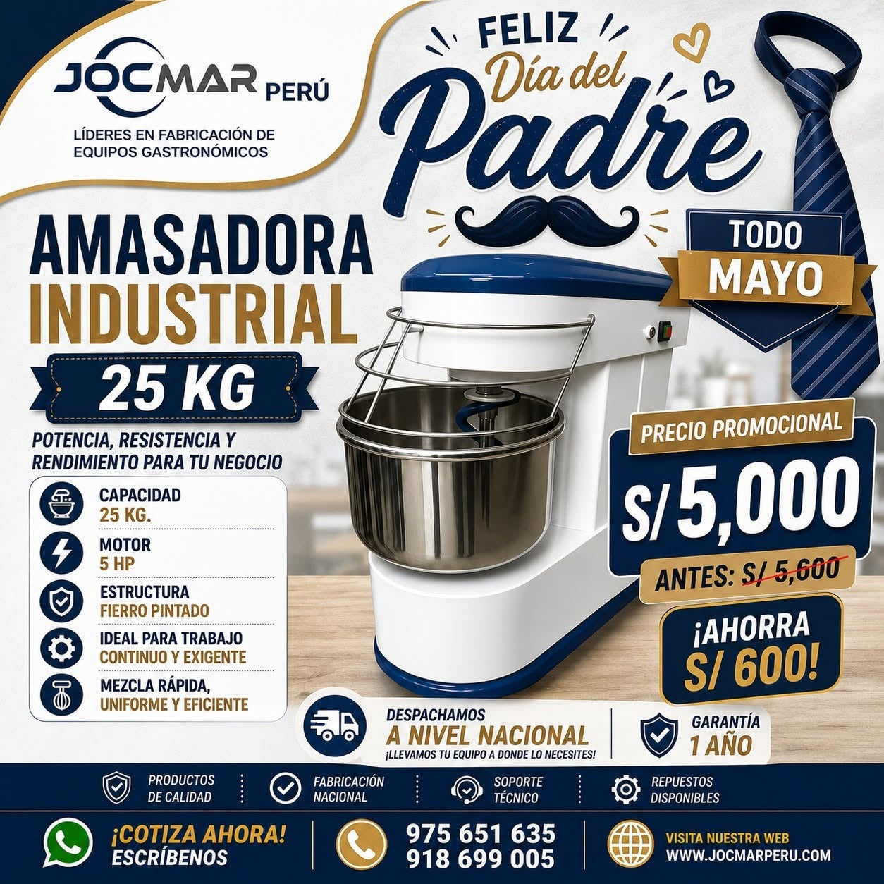 AMASADORA INDUSTRIAL 25 KG