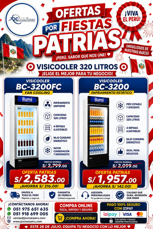 VISICOOLER BC-3200 - ENFRIAMIENTO ESTÁTICO