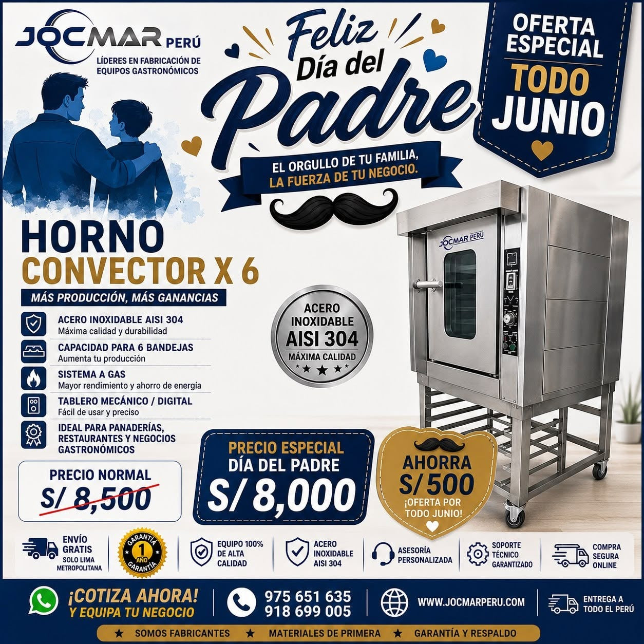 HORNO CONVECTOR X 6