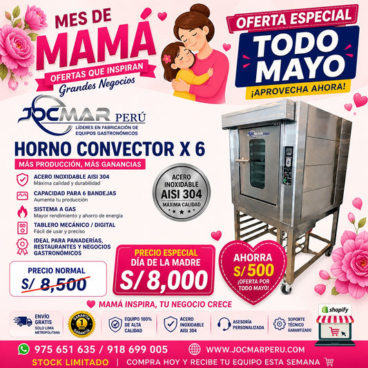 HORNO CONVECTOR X 6