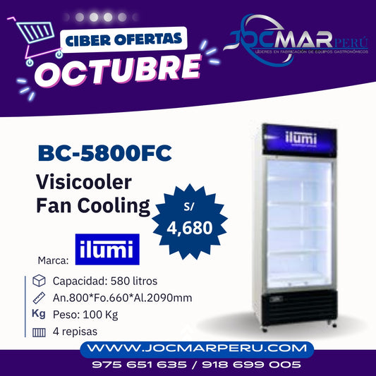 VISICOOLERS FAN COOLING ILUMI BC-5800FC