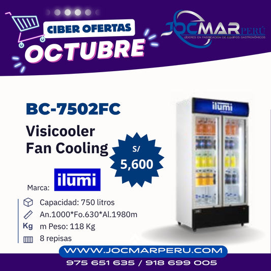 VISICOOLERS FAN COOLING ILUMI BC-7502FC