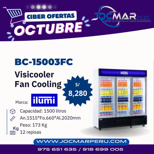 VISICOOLERS FAN COOLING ILUMI BC-15003FC