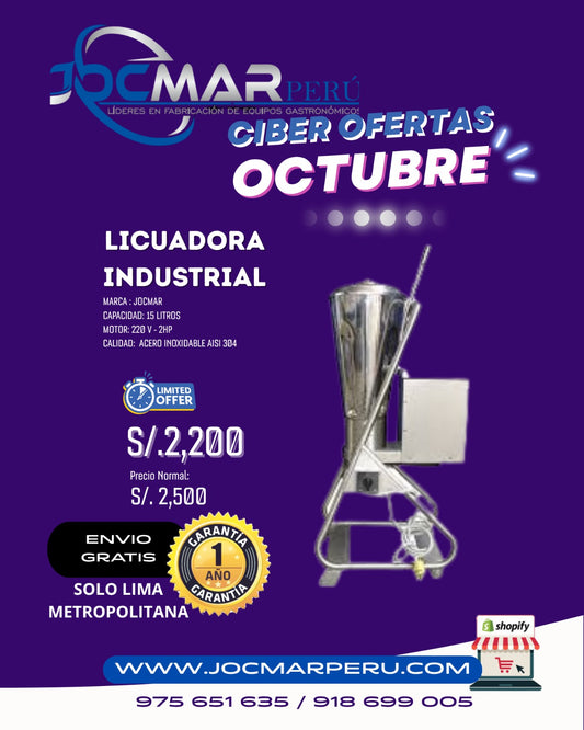 LICUADORA INDUSTRIAL AISI 304