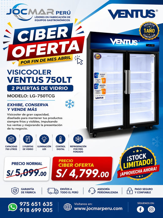 VISICOOLER VENTUS 750 LT (2 PUERTAS)